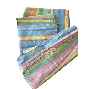 Vintage 1990 Cohama Riverdale “Mirbeau” Pastel Brushstroke Stripe Fabric 2 lb 13